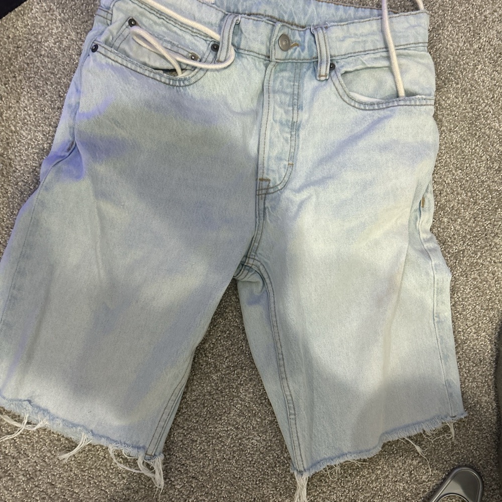 Zara Light Blue Denim Shorts